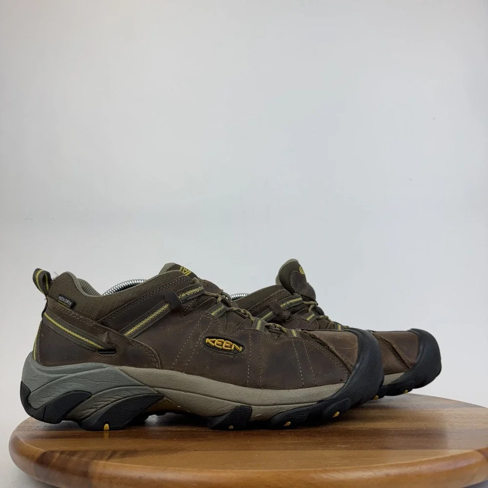 Mens Keen Targhee II Waterproof Brown Leather Low Athletic Hiking Shoes Size‎ 14